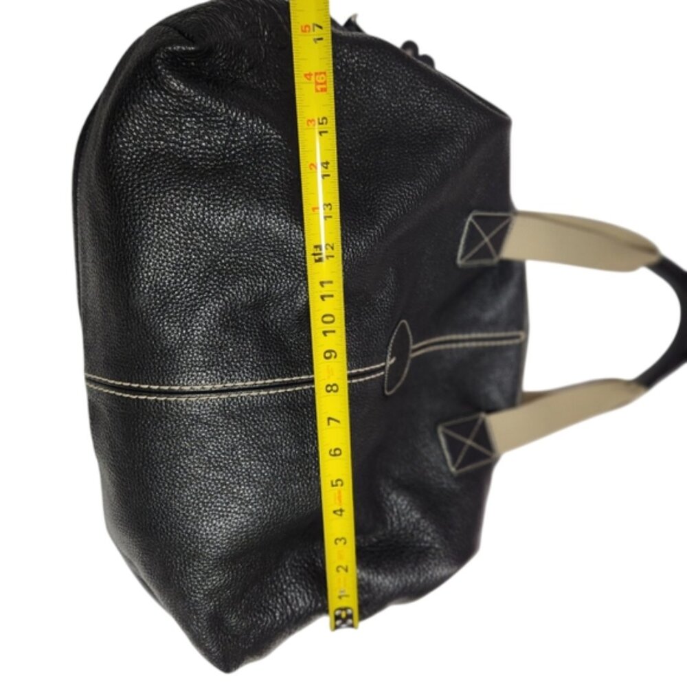 Black Roots Leather women's tote Bag - Picture 5 of 7